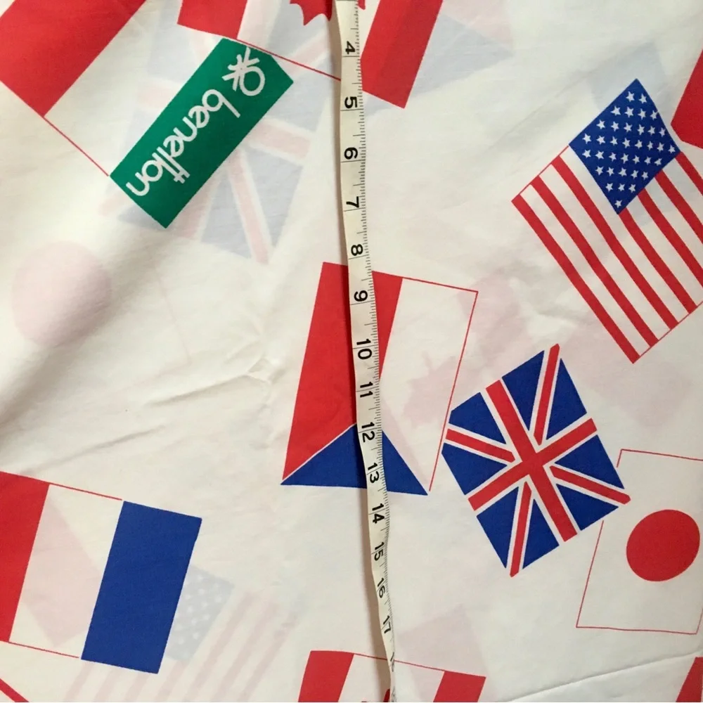 UNITED COLORS OF BENETTON World Flags Sheet Set Full RARE Vintage